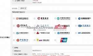 shopex网银在线-银行直连支付插件